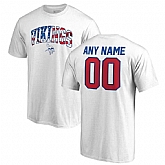 Men's Customized Minnesota Vikings NFL Pro Line by Fanatics Branded Any Name & Number Banner Wave T-Shirt White,baseball caps,new era cap wholesale,wholesale hats